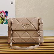 PRADA Large Nappa Leather Prada Spectrum Bag Powder Beige 1BD231 27 × 18.5 × 9 cm - 1