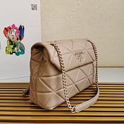PRADA Large Nappa Leather Prada Spectrum Bag Powder Beige 1BD231 27 × 18.5 × 9 cm - 2
