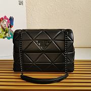 PRADA Large Nappa Leather Prada Spectrum Bag Black 1BD231 27 × 18.5 × 9 cm - 1