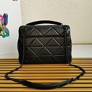 PRADA Large Nappa Leather Prada Spectrum Bag Black 1BD231 27 × 18.5 × 9 cm - 5