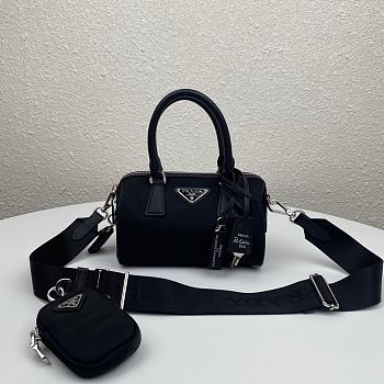PRADA Re-Edition 2005 Nylon Bag Black 1BB846 20 x 11.5 x 11 cm