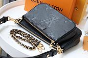 LOUIS VUITTON MULTI POCHETTE ACCESSOIRES MONOGRAM EMPREINTE LEATHER Black M80399 24 x 13.5 x 4 cm  - 6
