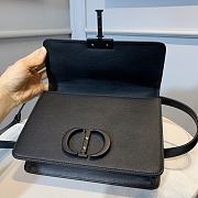 DIOR 30 MONTAIGNE BAG Black Box Calfskin M9203BMOA 24 x 17 x 8 cm - 4