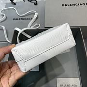 BALENCIAGA SHOPPING PHONE HOLDER IN WHITE 5938260 12 x 4.5 x 18 cm - 5
