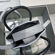 BALENCIAGA SHOPPING PHONE HOLDER IN GREY 5938260 12 x 4.5 x 18 cm  - 5