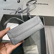 BALENCIAGA SHOPPING PHONE HOLDER IN GREY 5938260 12 x 4.5 x 18 cm  - 2