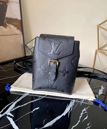 LOUIS VUITTON TINY BACKPACK Monogram Canvas Black 13 x 19 x 8 cm