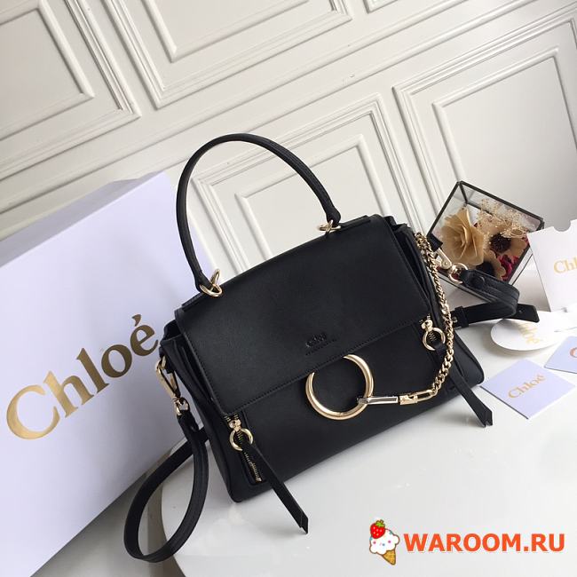 CHLOÉ MEDIUM FAYE DAY BAG Black CHC17WS321HGJ001 32.5 x 25 x 13 cm   - 1