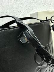 LOEWE Anagram Tote In Classic Calfskin Black A657T23X02 30cm  - 2