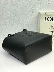 LOEWE Anagram Tote In Classic Calfskin Black A657T23X02 30cm  - 4