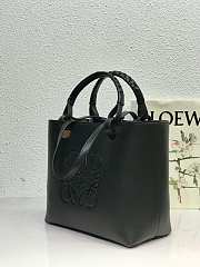 LOEWE Anagram Tote In Classic Calfskin Black A657T23X02 30cm  - 5