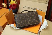 LOUIS VUITTON ZIPPY XL WALLET MONOGRAM ECLIPSE CANVAS Brown M61698 23 x 15 x 4 cm - 1