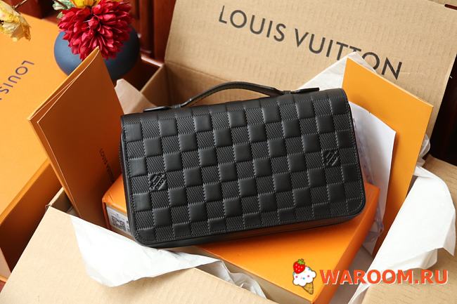 LOUIS VUITTON ZIPPY XL WALLET DAMIER INFINI LEATHER N61254 23 x 15 x 4 cm - 1