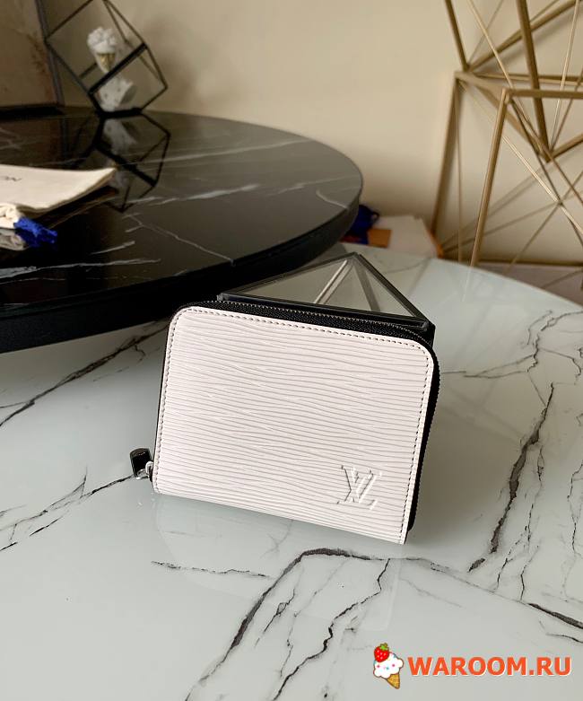 LOUIS VUITTON ZIPPY COIN PURSE EPI LEATHER White M68759 11 x 8.5 x 2 cm  - 1