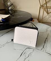 LOUIS VUITTON ZIPPY COIN PURSE EPI LEATHER White M68759 11 x 8.5 x 2 cm  - 1