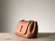 YSL NOLITA SMALL BAG IN VINTAGE LEATHER Dark Beige 22 x 17.5 x 13 cm   - 2