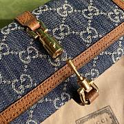 GUCCI Jackie 1961 Chain Wallet Blue and Ivory ‎652681 19 x 10 x 3.5 cm - 4