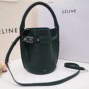 CELINE BIG BAG NANO BUCKET IN SMOOTH CALFSKIN Forest 187243A4T 21 x 15 x 15 cm - 5