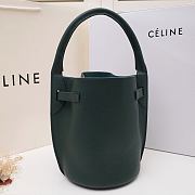 CELINE BIG BAG NANO BUCKET IN SMOOTH CALFSKIN Forest 187243A4T 21 x 15 x 15 cm - 2