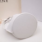 CELINE BIG BAG NANO BUCKET IN SMOOTH CALFSKIN White 187243A4T 21 x 15 x 15 cm - 5