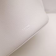 CELINE BIG BAG NANO BUCKET IN SMOOTH CALFSKIN White 187243A4T 21 x 15 x 15 cm - 4
