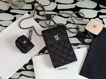 CHANEL PHONE And AIRPODS CASE With Chain AP2033 