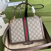 GUCCI Ophidia Small Top Handle Bag With Web 651055 25 x 17.5 x 7 cm - 2