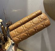 DIOR CARO DOUBLE POUCH Supple Cannage Calfskin Brown S5037UWHC 19 x 10.5 x 5 cm - 6