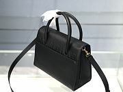 DIOR MEDIUM ST HONORÉ TOTE Black Grained Calfskin M9321 25 x 19 x 12 cm - 4