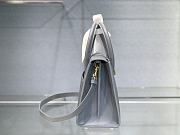 DIOR MEDIUM ST HONORÉ TOTE Sky Blue Grained Calfskin M9321 25 x 19 x 12 cm - 6