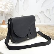 DIOR SADDLE MESSENGER BAG Black Grained Calfskin 1ADME133YMJ 35 x 24 x 6 cm - 6