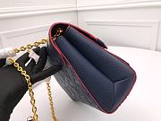 LOUIS VUITTON VAVIN PM MONOGRAM EMPREINTE LEATHER Marine Rouge M52271 26 x 20 x 8 cm - 6