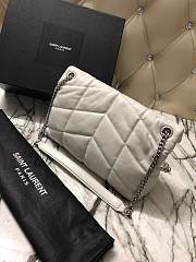 YSL PUFFER SMALL BAG IN QUILTED LAMBSKIN White 5774761 29 x 17 x 11 cm  - 4
