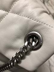 YSL PUFFER SMALL BAG IN QUILTED LAMBSKIN White 5774761 29 x 17 x 11 cm  - 5