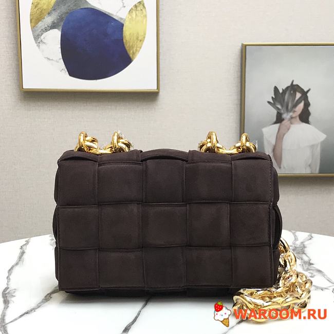 BOTTEGA VENETA CHAIN CASSETTE In Suede Fondant 44046 26 x 18 x 8 cm - 1