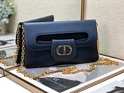DIOR Medium Double Bag Blue 28 x 16.5 x 3 cm  - 1