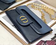 DIOR Medium Double Bag Blue 28 x 16.5 x 3 cm  - 6
