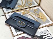 DIOR Medium Double Bag Blue 28 x 16.5 x 3 cm  - 5