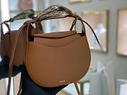 CHLOE KISS SMALL BAG Grain Calfskin Arizona Brown CHC21US350 20 x 26 x 8 cm - 3