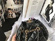 CHANEL MINI DRAWSTRING Bag In Black AS1802 20 x 17 x 10 cm - 4
