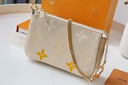 LOUIS VUITTON MINI POCHETTE ACCESSOIRES Monogram Empreinte Leather Yellow M80501 15.5 x 10.5 x 4 cm - 5