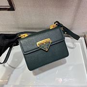 PRADA Saffiano Leather Symbole Bag Billiard Green 1BD270 20 x 14 x 7 cm - 2