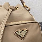 PRADA Duet Re-Nylon Shoulder Bag Desert Beige 1BH038 23 × 18 × 12 cm  - 4