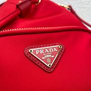 PRADA Duet Re-Nylon Shoulder Bag Red 1BH038 23 × 18 × 12 cm  - 3