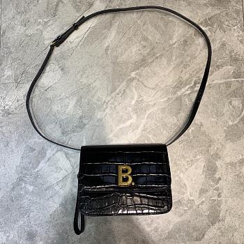 BALENCIAGA WOMEN'S B. SMALL BAG IN Black 6181561 18.5 x 7 x 14 cm 