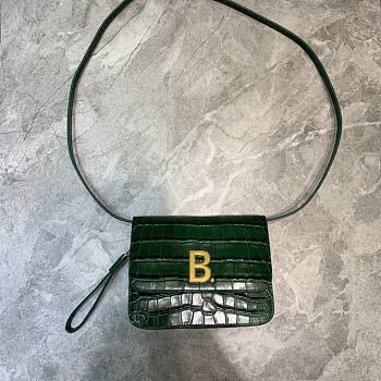 BALENCIAGA WOMEN'S B. SMALL BAG IN Green 6181561 18.5 x 7 x 14 cm 