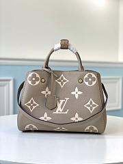 LOUIS VUITTON MONTAIGNE MM BICOLOR MONOGRAM EMPREINTE LEATHER Cream M45499 33 x 23 x 15 cm - 1