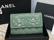 CHANEL WALLET CC Grain Leather Seafoam 84447 15 cm - 3