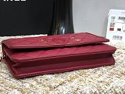 CHANEL CC Filigree WOC Grain Leather Burgundy A84451 19.5 × 3.5 × 12 cm - 6