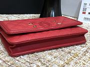 CHANEL CC Filigree WOC Grain Leather Red A84451 19.5 × 3.5 × 12 cm - 2